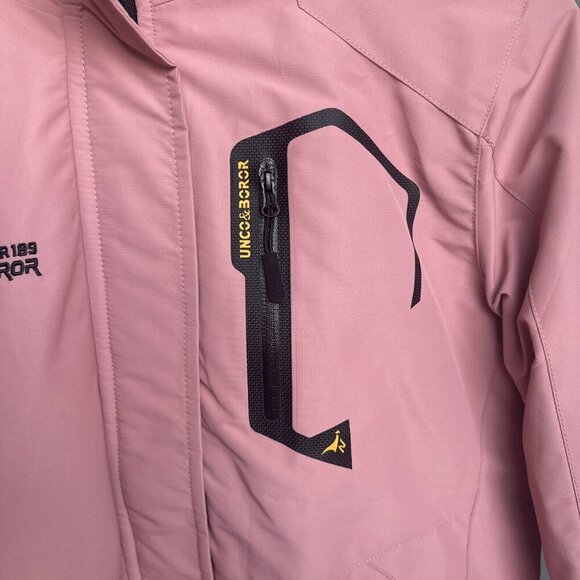 Moerden Pink Black Fleece Lined Unco & Boror Vator 189 Waterproof Jacket Size S - Picture 2 of 10